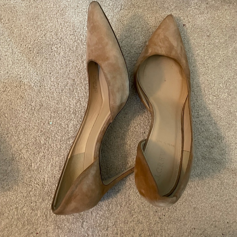 J.Crew Lucie Suede Pumps in Ashen Brown Size 10 in women’s